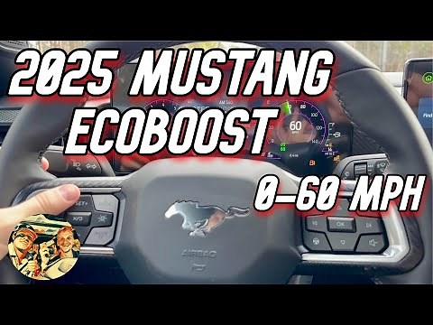 🚀NEW 2025 FORD MUSTANG ECOBOOST 0-60 MPH TEST: FASTER THAN EXPECTED?!🔥 TURBO 2.3L ACCELERATION