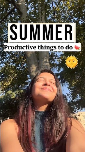 🌞SUMMER Productive things to do - Summer hobbies to try #shorts #youtubeshorts #ytshorts