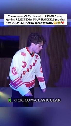 rampagejackson clipping on Instagram: "💀 Clav didn’t spiral — he queued the music and danced it off like the main character 😭💥 This was supposed to be a confidence arc… looksmaxxing, fit check, walking in ready. But after getting curved by FIVE supermodels back-to-back, Clav said forget the cope and hit the dance floor solo 😭🔥 Chat was in disbelief: “nah this is character development 💀,” “bro unlocked post-rejection enlightenment 😭,” “he’s dancing THROUGH the pain.” No ego crash. No rant.