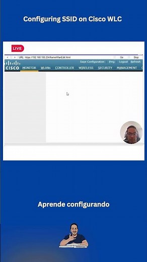 Configuración de SSID con WPA2-PSK en WLC de Cisco | Tutorial Rápido #ccna #short #pedrolinocaceres