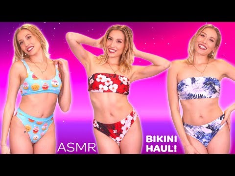 😍🌙 ASMR Ashley’s Binaural Bikini Experience 👙 | 3Dio Ear Rub & Stunning B-Roll