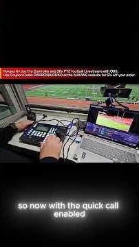 Setting PTZ Presets Football Livestream. Master PTZ controller. #avkans #ptzcamera #livestreaming
