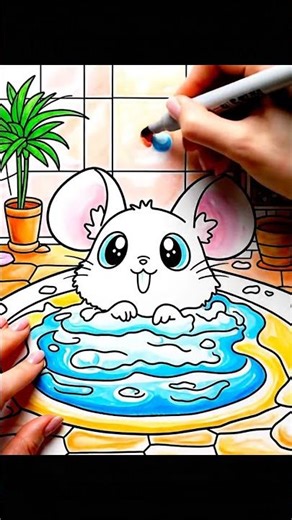 Cute Kawaii Animal Coloring Page | Relaxing Coloring Book Timelapse