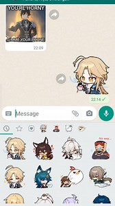 Honkai star rail stickers for whatsapp! Link in comments