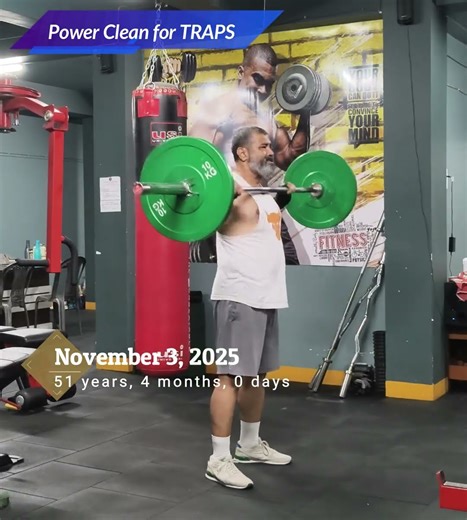 Power Clean | Trap & Shoulder Strength in Motion #Shorts