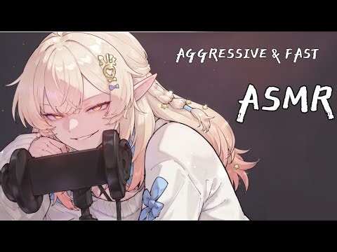 ASMR Ear Lick, EAR EATING, Mouth Sounds, EAR CLEANING, AGGRESSIVE & FAST no talking for sleep