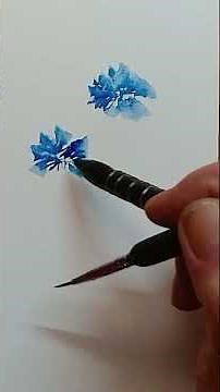 Watch These Blue Cornflowers Come to Life With Simple Brush Strokes
