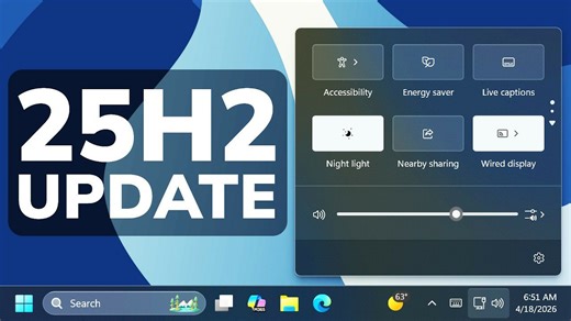 【大更新】微软今天发布 Windows 11 25H2 最新版 Build 26200.8313（RP）系统升级：任务栏可监控 AI 智能体、修复文件管理器“闪