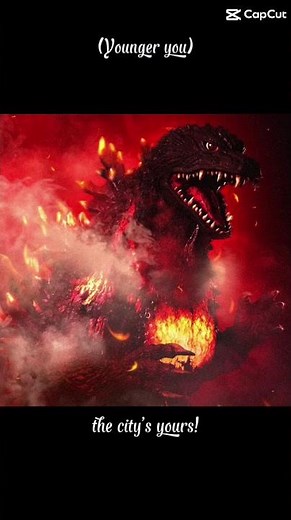 Burning Godzilla 1995 and burning Godzilla 2000 video
