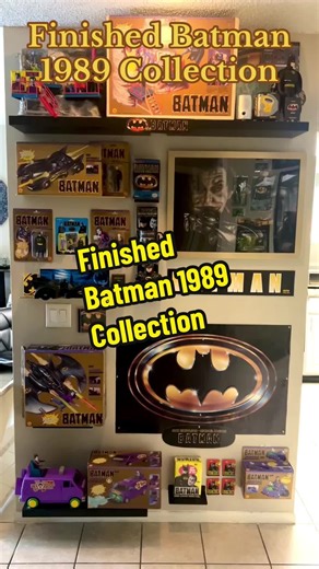 My Batman collection is finally complete! at least for now lol ##batman##thedarkknight##dccomics##warnerbros##timburton##1989##movie##collection##goodvibes##toycollector##toycollection##vintagetoy##tradingcards##batman1989##retrotoys##batmancollection##bobkane##michaelkeaton##jacknicholson##oldschool##batmanmovie