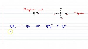 Phosphoric acid can supply one, two, or three H3 O^  ions in aqueous solution. Write babanced equations (like those for sulfuric acid on page 135) to show this successive loss of hydrogen ions. | Numerade