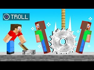 SAW TROLL vs FRIENDS! (Minecraft Deathrun)