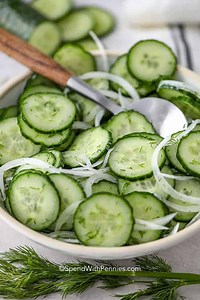 56K views · 329 reactions | Cucumber Onion Salad is the perfect refreshing side! It’s simple to prep ahead—just toss everything into one container and give it a shake. Cleanup couldn’t be easier! To get the full recipe sent directly to your DMs, make sure to FOLLOW me and leave a comment with the word SALAD below. #easyrecipe #spendwithpennies #recipes #easyrecipes #makeahead #mealprep #easymeals #healthy #salad | Spend With Pennies | Facebook