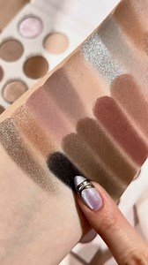 These swatches are ICY! ❄️☁️ 30 shades of all the cool-tones you'll ever need all in 1 palette. ✨ Shop our Stone Cold Fox palette now on colourpop.com, @UltaBeauty, and @AmazonBeauty! 🖤 | ColourPop