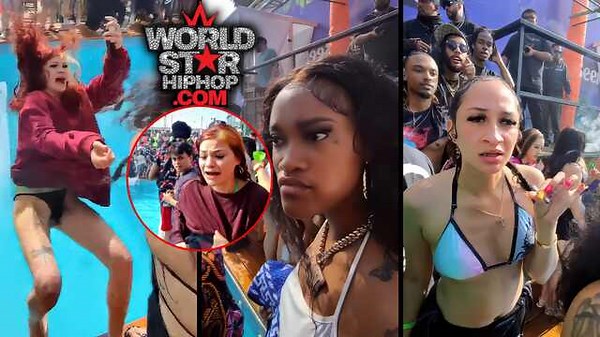“I’m Gon Have To Beat You Up!” “Friend” Pushes Her Into The Pool Mid-Dance With Phone In Hand… Crowd Froze When They Realized It Wasn’t A Joke