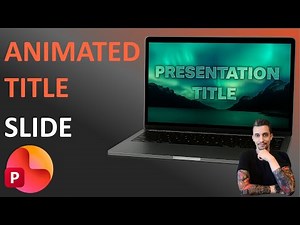 Creative PowerPoint Tips - Engaging Animated Title Slide | Template Included