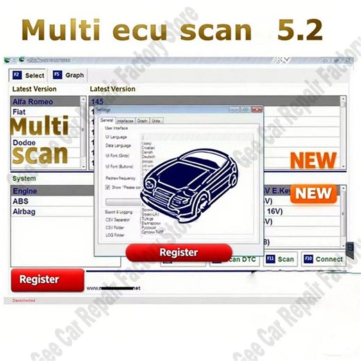 2025 Multiecuscan V5.2 Full Registered | Unlimited Keygen Included | for Fiat, Alfa Romeo, Lancia, Jeep | Professional Diagnostic Software - Etsy