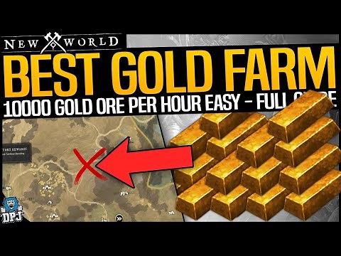 NEW WORLD INSANE GOLD FARM - 10000+ PER HOUR EASY - Best Gold Vein / Ore Farm In New World - Guide