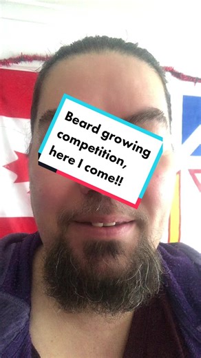 Primera mujer en competencia de crecimiento de barba