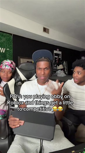 POV: Roblox Obby Gets Too Competitive With Friends 😂