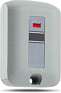 LAWOHO MCS307010 300MHz 10 Dip Switches 1-Channel Mini Key Ring Transmitter for Linear Multi-Code MCS308911, 3089, 3060, 3070, 4120 Gate Opener Garage Door Remote Control