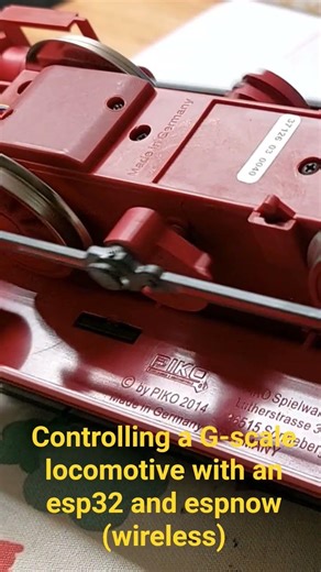 controlling a g scale garden railway locomotive with an esp32's via espnow