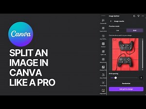How To Split An Image in Canva Like a Pro Graphic Designer? ✂️🖼