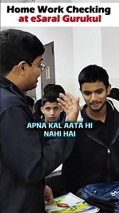 Saransh Sir Surprise Homework Checking at eSaral Class Room 💀🔥#shorts #esaral #iitbombay #jee