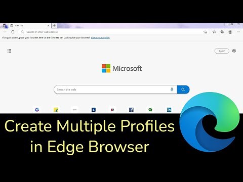 How to create second profile in Microsoft Edge Browser?
