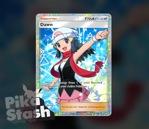 Custom Pokemon Card Trainer Dawn TCG Pocket Foil - Etsy Australia