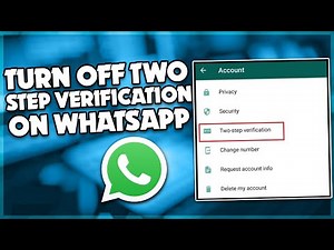 How to turn off two step verification on WhatsApp | F HOQUE |