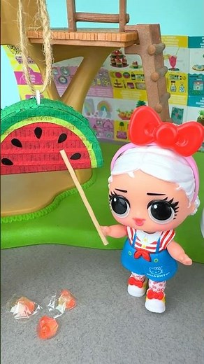 Let’s make MINI 🍉 Piñata Watermelon #miniverse #miniaturefood #miniaturecooking #minifood