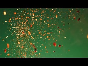 Realistic Fire Sparks Explosion Overlay Green Screen