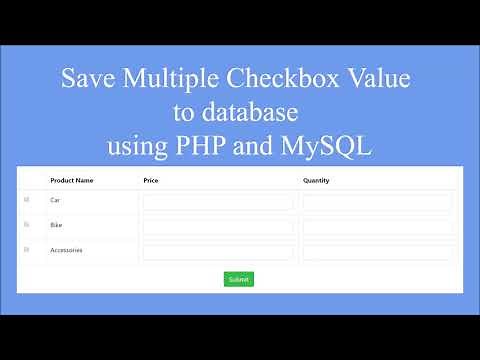 How to Insert Multiple Checkbox Value in PHP MySQL | Insert Other Input Fields According To Checkbox