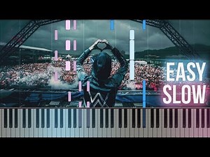 Alan Walker - Faded | How To Play SLOW EASY Piano Tutorial + Sheets
