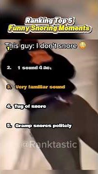 Ranking Top 5 Funny Snoring Moments. #ranking #funny #top5 #snoring #funnymoment #sleeping