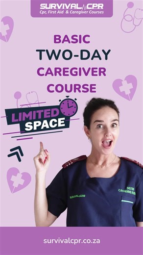 🌸 𝗡𝗲𝘄! 𝗕𝗮𝘀𝗶𝗰 𝟮-𝗗𝗮𝘆 𝗖𝗮𝗿𝗲𝗴𝗶𝘃𝗲𝗿 𝗖𝗼𝘂𝗿𝘀𝗲 🌸 Gain essential caregiving & life-saving skills in just 2 days. Perfect for caregivers, au pairs & domestic workers. 💪 📍 Randburg | 🕗 08h30–15h30 | 💰 R2 300 𝗗𝗮𝘆 𝟭: 𝗣𝗿𝗮𝗰𝘁𝗶𝗰𝗮𝗹 𝗖𝗮𝗿𝗲 𝗧𝗿𝗮𝗶𝗻𝗶𝗻𝗴 🛏️ Hygiene, feeding, mobility, transfers, wound care & companionship 𝗗𝗮𝘆 𝟮: 𝗖𝗣𝗥 & 𝗙𝗶𝗿𝘀𝘁 𝗔𝗶𝗱 (𝗔𝗛𝗔 𝗔𝗰𝗰𝗿𝗲𝗱𝗶𝘁𝗲𝗱) ❤️ CPR for adults, children & infants emergency response 🎓 𝗜𝗻𝗰𝗹𝘂𝗱𝗲𝘀: �