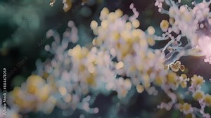 In this microscopic view the distinct and complementary shapes of the Tcell receptor and MHC molecule come into focus demonstrating their critical role in initiating immune synapse