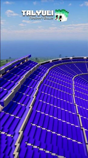 Minecraft | How to build a Star Stadium - Part 2 ⭐🏆⚽🏟️ #minecraft #minecraftshorts