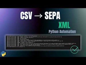 CSV to SEPA XML Converter - Python Banking Automation Tool Demo