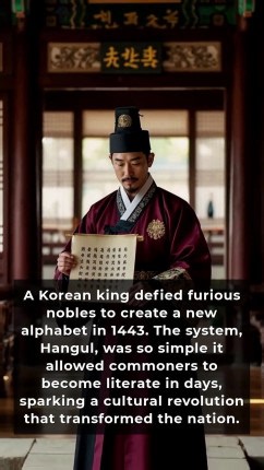 611K views · 10K reactions | In 1443, King Sejong the Great of Korea...