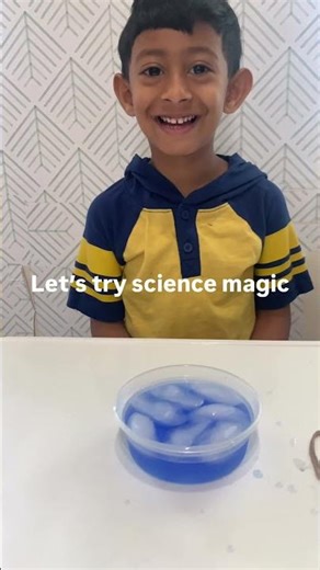 Can you lift ice cube with a string ?!Not magic just 🆒 science ✨ #scienceexperiment #trending