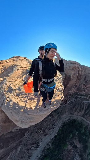 9.7K views · 2.2K reactions | She is  #strong #boss #fire #classic #powerful #achieve #nerves #happy #love #life #travel #go #nature #moab #utah #fall #jeep #offroad #deal #winter #anxiety #arches #basejump #skydiver #health #mentalstrength #inspiration #motivation #roadtrip #play | Tandem BASE Moab | Facebook