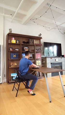 Expand Furniture on Instagram: "Compatto - Wall Bed Revolving Bookcase Table by @expandfurniture 👇comment below for a link to this product or checkout our website linked in bio for more details!"