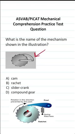 Mechanical Comprehension Practice Test Question for the ASVAB & PiCAT #acetheasvab #grammarhero
