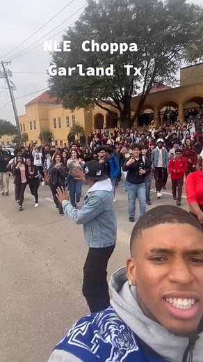 NLE Choppa Dance at Garland High School