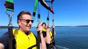 Pacific Parasail offers adventurers stunning views above Commencement Bay