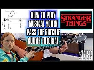 How to play Musical Youth Pass the Dutchie Guitar Tutorial (Stranger Things)