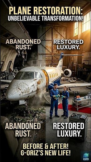 Rusty Private Jet Full Restoration | Satisfying Aircraft Rebuild