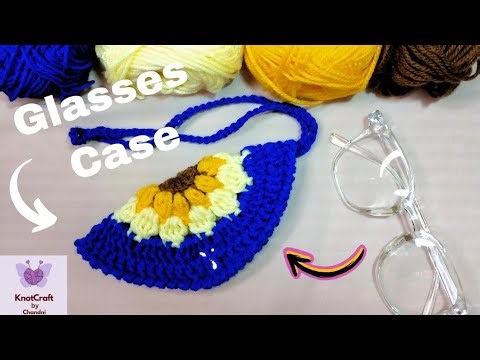 Easy Crochet Glasses Pouch | Crochet Sunglasses case for beginners
